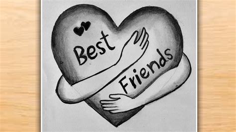 friendship drawings|easy friendship drawings in pencil.